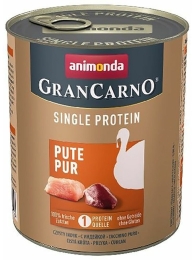 GRANCARNO Single Protein 800 g čisté krůtí, konzerva pro psy