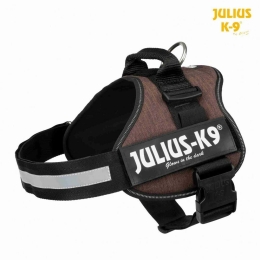 Julius-K9 silový postroj 3/XL 82-118 cm, kávová hnědá - DOPRODEJ