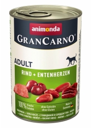 GRANCARNO Adult - hovězí, kachní srdce  400g