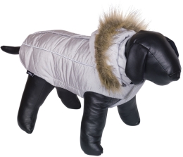 Nobby obleček pro psa ARTIC šedá s kožíškem 44cm