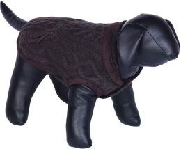 Nobby JILL pletený svetr pro psy hnědá 48cm