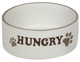 Nobby HUNGRY keramická matná miska krémová 18x7cm 1,1 L