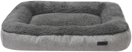 Nobby obdelníková plyšová matrace JASIN šedá 90x64x12cm
