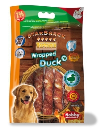 Nobby StarSnack Barbecue Wrapped Duck Medium tyčinky 13cm / 140g