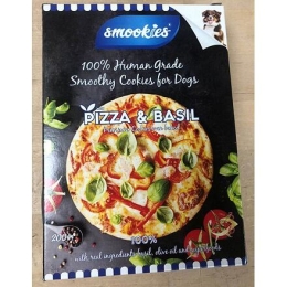 SMOOKIES Premium PIZZA BASIL - sušenky příchuť pizza a bazalka 100% human grade, 200g