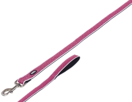 Nobby CAYO vodítko nylon-neopren růžová XS-S 120cm