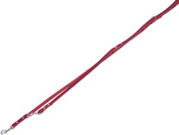Nobby kožené přepínací vodítko TABIL vel. L-XL 2m / 18mm červená
