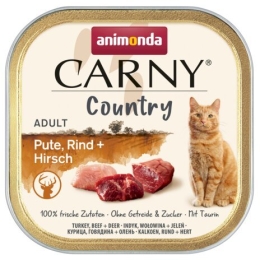 ANIMONDA CARNY Country Adult krůta, hovězí, jelen, paštika pro kočky 100 g