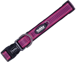 Nobby KALEA obojek nylon reflexní malina M-L 50-65cm