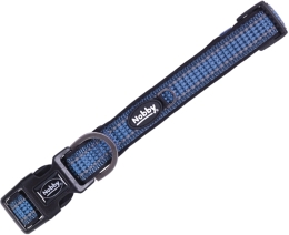 Nobby KALEA obojek nylon reflexní modrá S-M 30-50cm