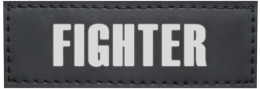 Nobby vyměnitelný nápis FIGHTER na postroj Seguro 3x9cm 2ks