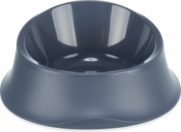 Plastová miska proti vyhazování potravy, gumový kroužek,  0.65 l/ø 22 cm, modrá