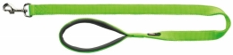 Vodítko PREMIUM s vyplněnou rukojetí 1m/25mm (L-XL),  - světle zelená - DOPRODEJ
