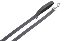 Nobby SOFT GRIP vodítko nylon 120cm / 10mm tmavě šedá