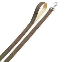 Nobby SOFT GRIP vodítko nylon 120cm / 20mm hnědá