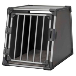 Transportní box do zavazadlového prostoru, M-L: 61 × 65 × 86 cm, hliníkový rám, pevné stěny, grafit