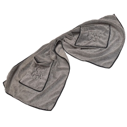 Nobby ručník s návleky na ruce šedý 100x50cm