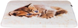 Plyšová podložka TILLY s koťátkem protiskluzová 50 x 40 cm