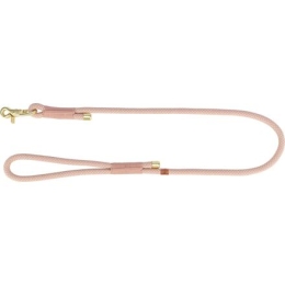 Soft Rope kulaté tkané vodítko, S-XL: 1.00 m/ 10 mm, růžová/světlerůžová