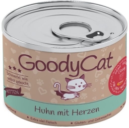 GoodyCat Kitten konzerva kuře se srdíčky a játry 180g