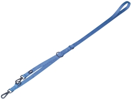 Nobby CLASSIC COMFORT vodítko nylon světle modrá M-L 2m 25mm