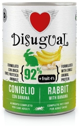 Disugual Fruit Dog Single Protein Králík s banánem konzerva 400g