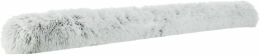 HARVEY hebký polštářový válec s dlouhým vlasem, ø 8 × 140 cm, šedá