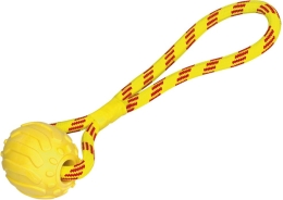 Nobby hračka pro psy přetahovací TRP míč s lanem 11,5cm