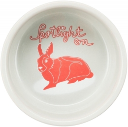 Keramická miska s putníky, pro králíky, 250 ml/ø 11 cm