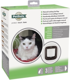 PetSafe Manual Cat Flap dvířka pro kočky do 8 kg hnědá