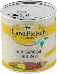 Landfleisch Dog Classic drůbeží s rýží, dietní 800g