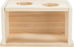 Písková lázeň, pro myši/křečky, dřevěná, 22 x 12 x 12 cm