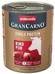 GRANCARNO Single Protein 800 g čisté hovězí, konzerva pro psy