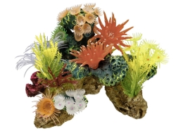 Nobby korálový kámen s rostlinami, dekorace do akvária