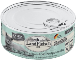 Landfleisch Cat Adult Pastete hovězí, treska 100g