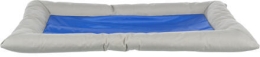 Chladící obdelníkový pelech Cool Dreamer s okrajem šedo/modrý