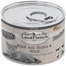 Landfleisch Cat Kitten Pastete hovězí, kuře, zvěřina 195g