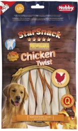 Nobby StarSnack BBQ Chicken Twist žvýkací tyčky M 12cm 113g