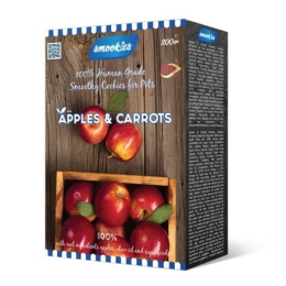 SMOOKIES Premium APPLE -  jablkové sušenky 100% human grade, 200g