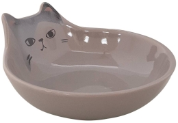 Nobby keramická miska pro kočku Kato šedá 12 cm 150 ml