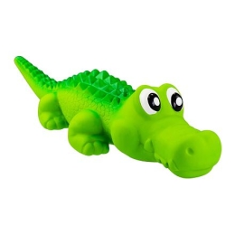 Krokodýl ležící se zvukem 31 cm, latex, HipHop
