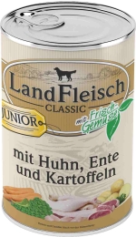 Landfleisch Dog Classic Junior kuře, kachna, brambory 400g