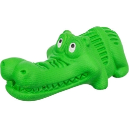 DOG ACTIVITY krokodýl na pamlsky, 12 cm, přírodní guma, zelená