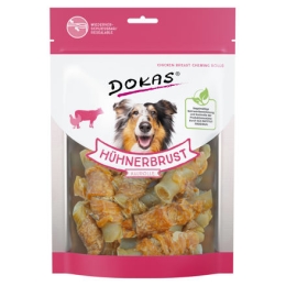 Dokas - Rolky z hovězí kůže obalené kuřecím 250 g