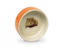 Nobby Hamster keramická miska hlodavec 7,5 x 2,5cm oranžová