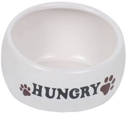 Nobby keramická ergonomická miska Hungry krémová 13 cm 300 ml