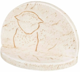 Náhrobní kámen s kočičí siluetou 16 x 12 x 7 cm