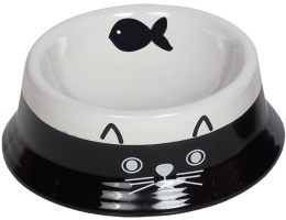 Nobby keramická miska pro kočky černobílá 14cm
