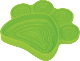 Nobby lízací podložka Paw zelená 21 x 19 cm