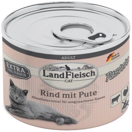 Landfleisch Cat Adult Pastete hovězí, krůta 195g